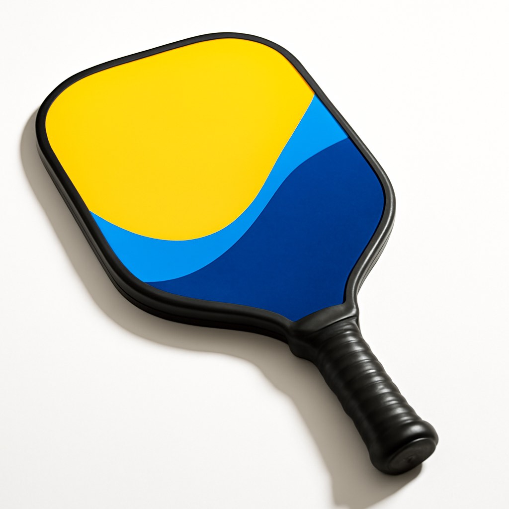 Gamma - Needle Graphite Pickleball Paddle - Yellow/Blue (FREE GIFT W/ PURCHASE!)